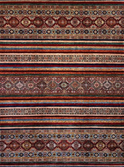 שטיח עבודת יד צבעוני אדום