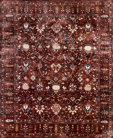 שטיח עבודת יד גוון חום אדמה