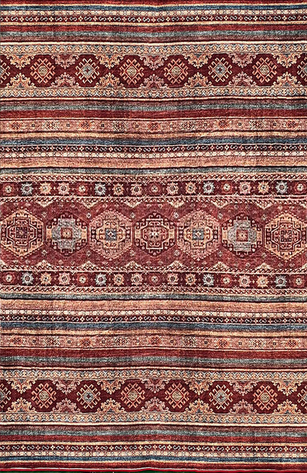 קשמיר 16 שטיח וינטג' דמוי קזאק