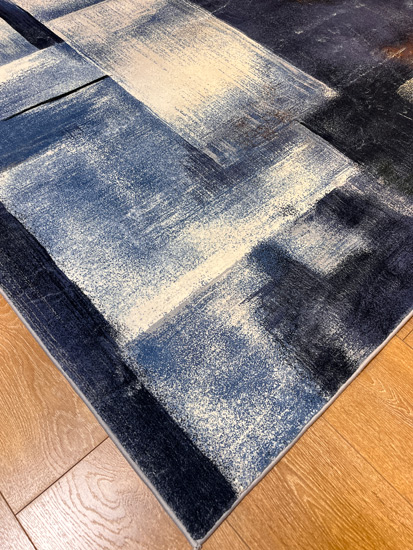שטיח מודרני גאומטרי גווני כחול