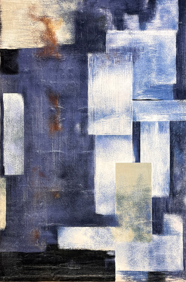 שטיח מודרני גאומטרי גווני כחול