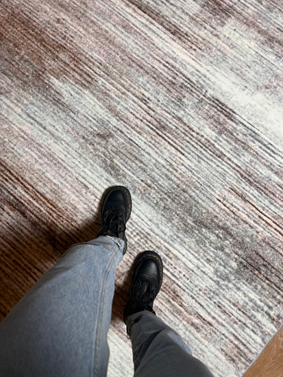 שטיח לוקה מודרני אבסטרקט גווני חום