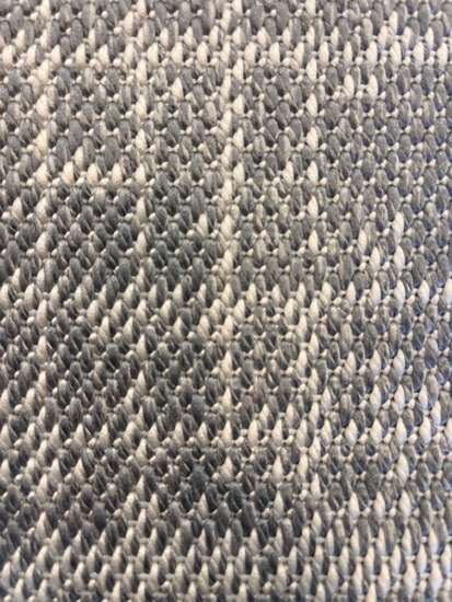 שטיח לולאות אפור לבן