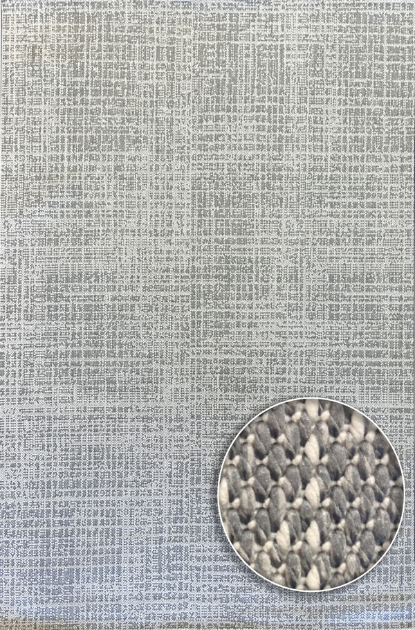 שטיח לולאות אפור לבן