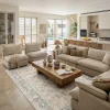 שטיח וינטג' בהיר 1767-02, Golden Hour (Sunwashed), excessive props, High-End Desert Lodge, Dreamy Morning Glow.