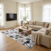 שטיח בלגי דגם בריסל 222, Scandi Neutrals, styled props, Soft Window Light.