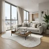 שטיח FLOW אמורפי דגם לגוס 913, Scandi Neutrals, Soft Window Light, lifestyle props.