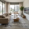 שטיח אבסטרקט אפור 8756 SALE, Scandi Neutrals, Flat Cloudy Sky, lifestyle props.