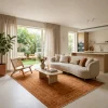 שטיח שיראז 03 TERRA, Scandi Neutrals, lifestyle props, Soft Window Light.