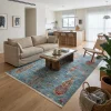 שטיח אנטיק 09 אקווה, Cool Serenity, lifestyle props, Soft Window Light.