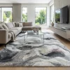 שטיח בלגי דגם בריסל 11, Modern Villa Living Room, Sharon Region, lifestyle props, Modern Israeli Villa Aesthetic, Bright C...