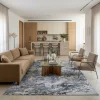 שטיח מודרני SMOKED 3250-02‏, Open-plan living room in a high-quality Israeli home in central Israel, Soft Window Light, li...