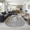 שטיח אלמנט 3005, lifestyle props, Refined Contemporary Israeli Aesthetic, Dreamy Morning Glow.