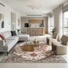 שטיח וינטג' קשמיר 15, Modern Israeli Living Room, lifestyle props, Refined Contemporary Israeli Aesthetic, Dreamy Morning ...