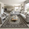 שטיח בלגי בריסל סופר קלאסי 3, Contemporary Israeli living room in a modern apartment in central Israel, open-plan with an ...