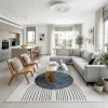 שטיח לגוס 923, lifestyle props, Refined Contemporary Israeli Aesthetic, Dreamy Morning Glow.