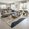 שטיח אלמנט 3002, lifestyle props, Refined Contemporary Israeli Aesthetic, Dreamy Morning Glow.
