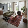 שטיח אתני אנדולו 02 בעבודת מכונה, Open-plan, Central Israeli apartment, Complimentary (Adaptive), lifestyle props, Contemp...