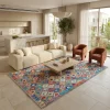 שטיח וינטג' 1131, Open-plan living room in a contemporary Israeli home, lifestyle props, New Mediterranean-Modern Luxury, ...
