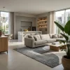 שטיח לוקה LUCCA 889, Curated Artisanal Modern, Soft Mediterranean afternoon daylight, lifestyle props.
