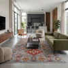 שטיח דגם קזאק אפור 743-02, Open-plan, Central Israeli apartment, Complimentary (Adaptive), lifestyle props, Contemporary I...